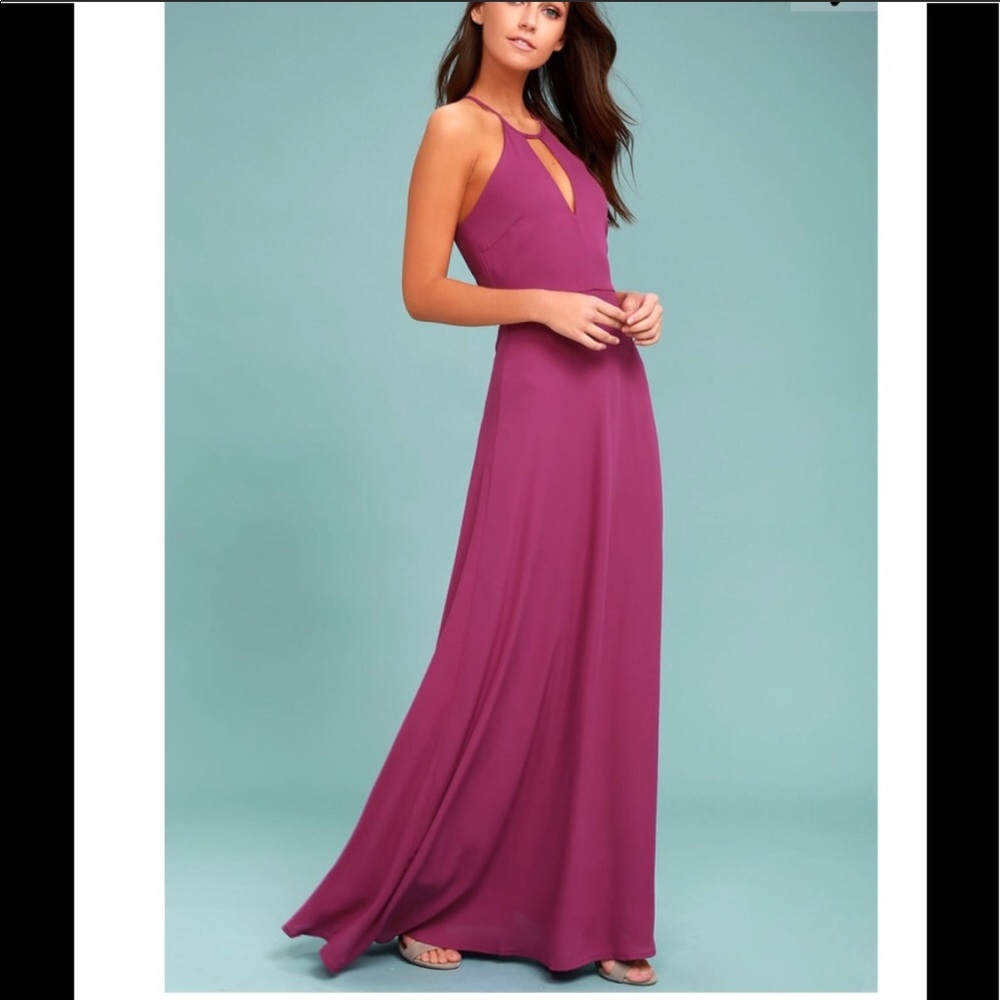 Magenta long dress
